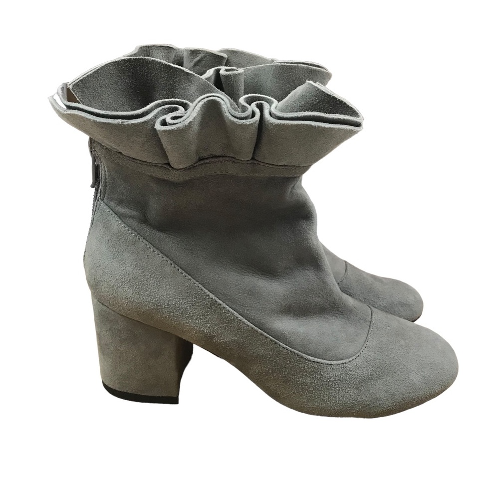 Cecelia New York Mackie Taupe Suede Block Heel 6B
